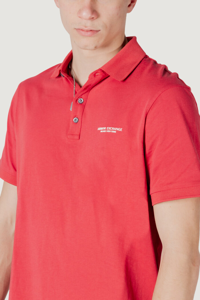 Polo manica corta Armani Exchange  Rosso