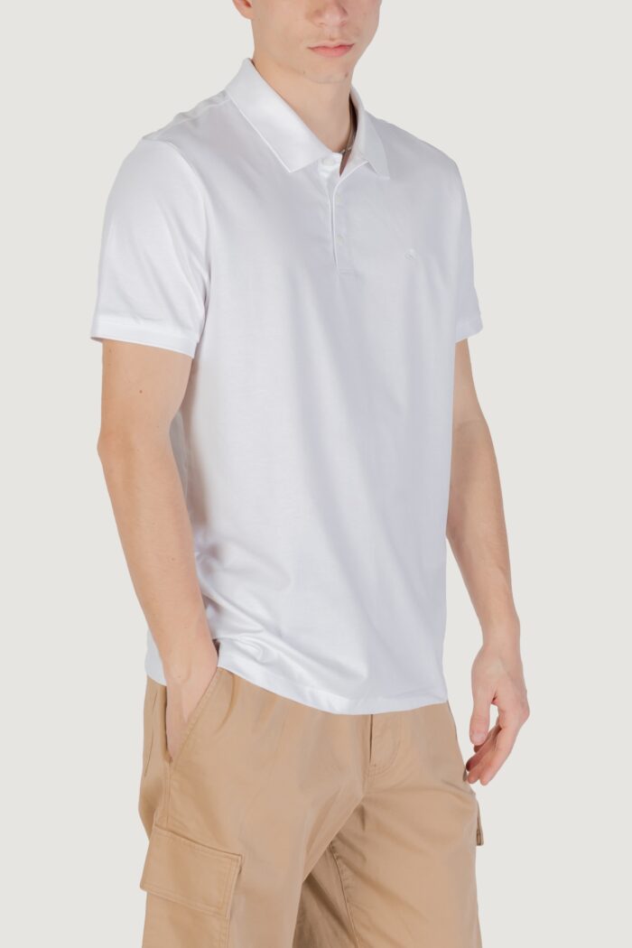 Polo manica corta Calvin Klein Jeans ss smooth cotton solid Bianco