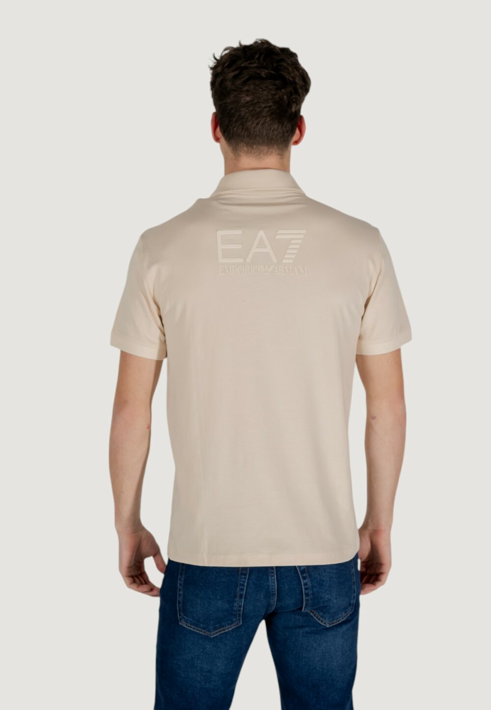 Polo manica corta EA7 Beige chiaro - Foto 5