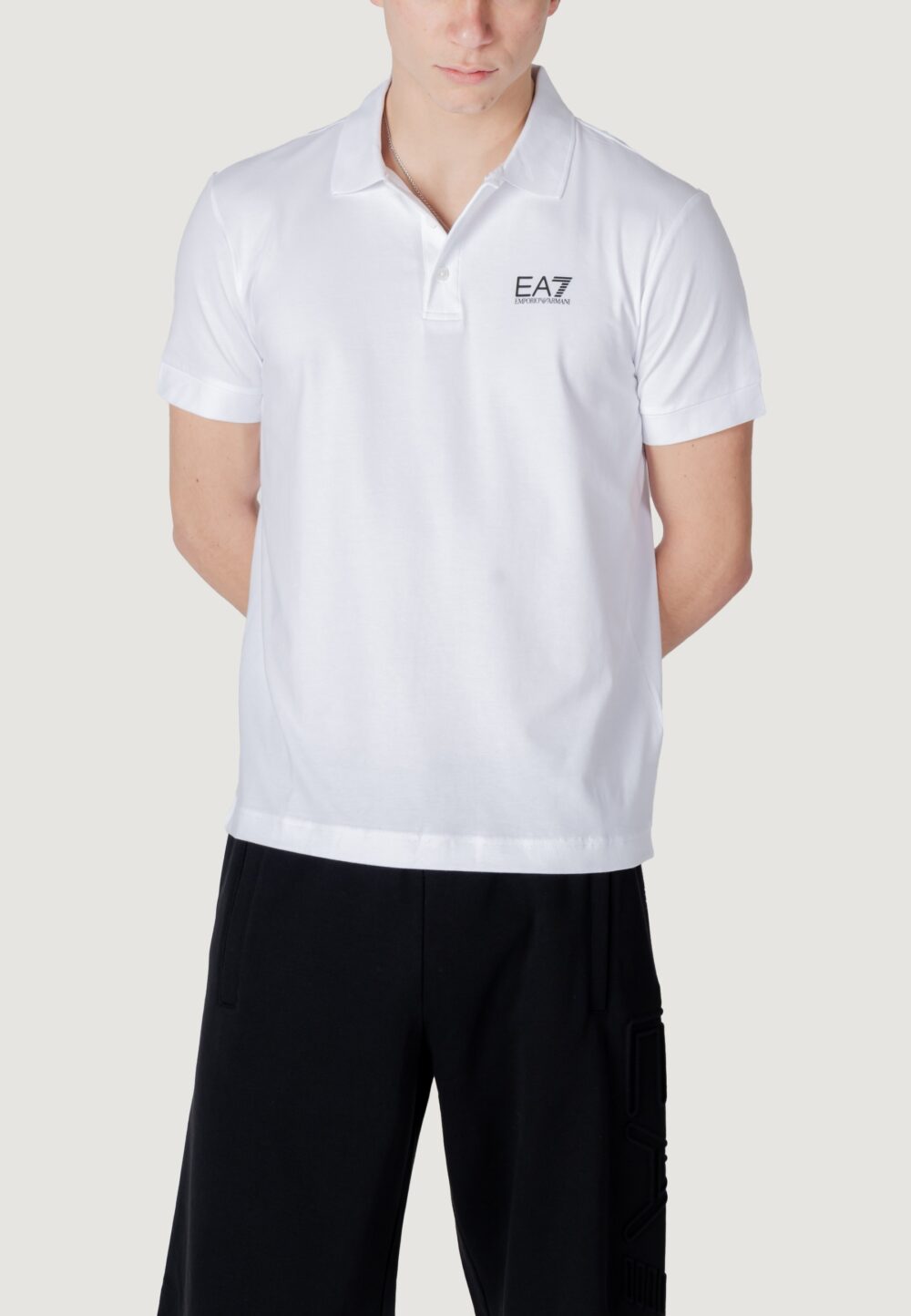 Polo manica corta EA7 Bianco - Foto 1