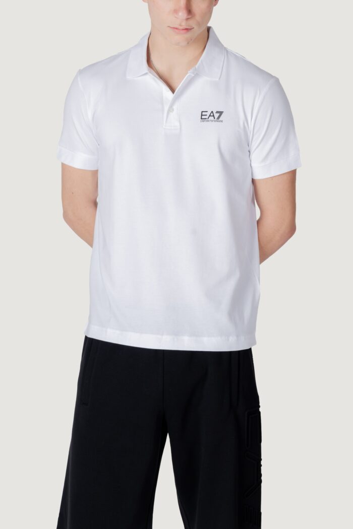 Polo manica corta EA7  Bianco