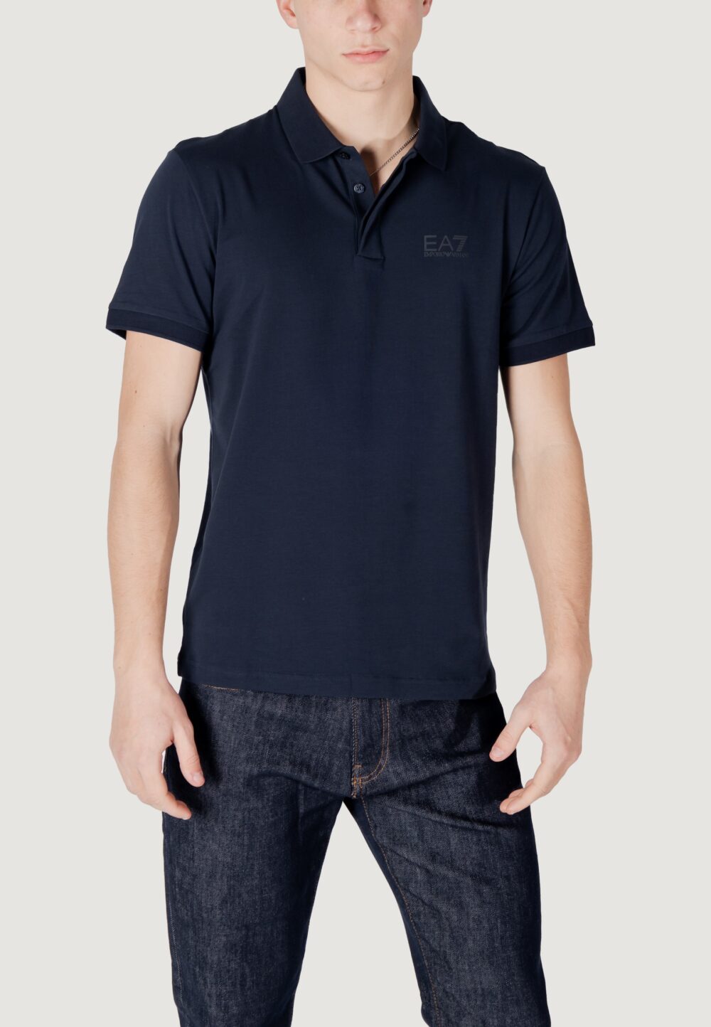 Polo manica corta EA7 Blu - Foto 1