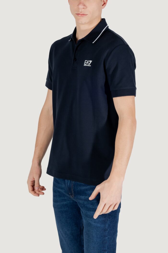 Polo manica corta EA7  Blu