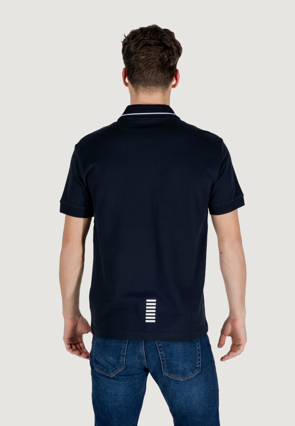 Polo manica corta EA7 Blu - Foto 4