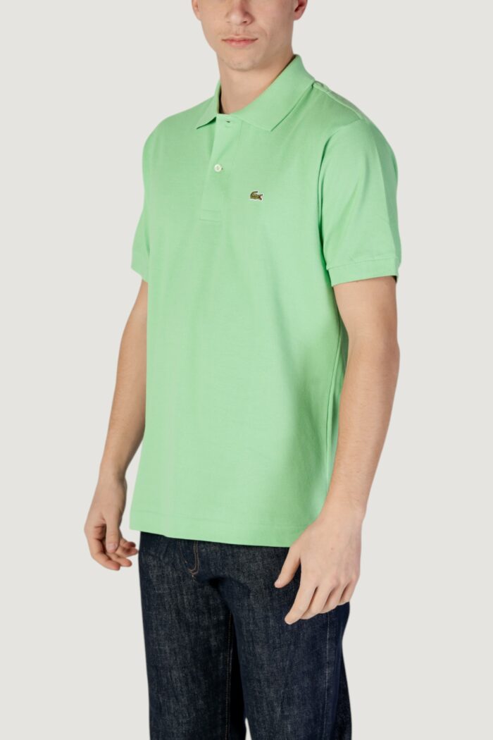 Polo manica corta LACOSTE  VERDE FLUO