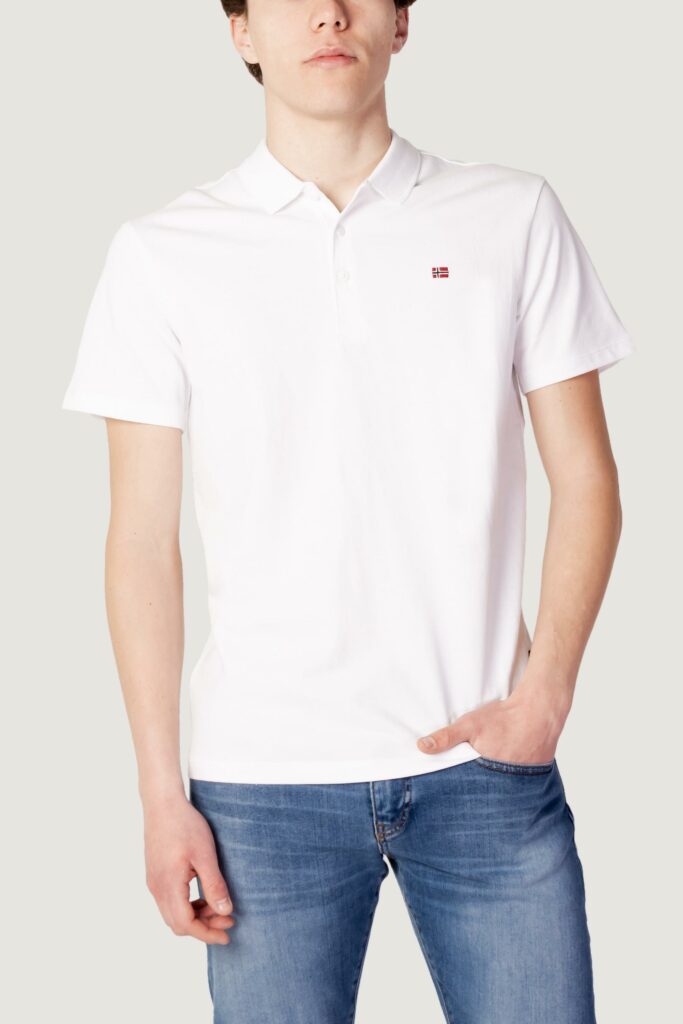 Polo manica corta Napapijri ealis ss sum Bianco