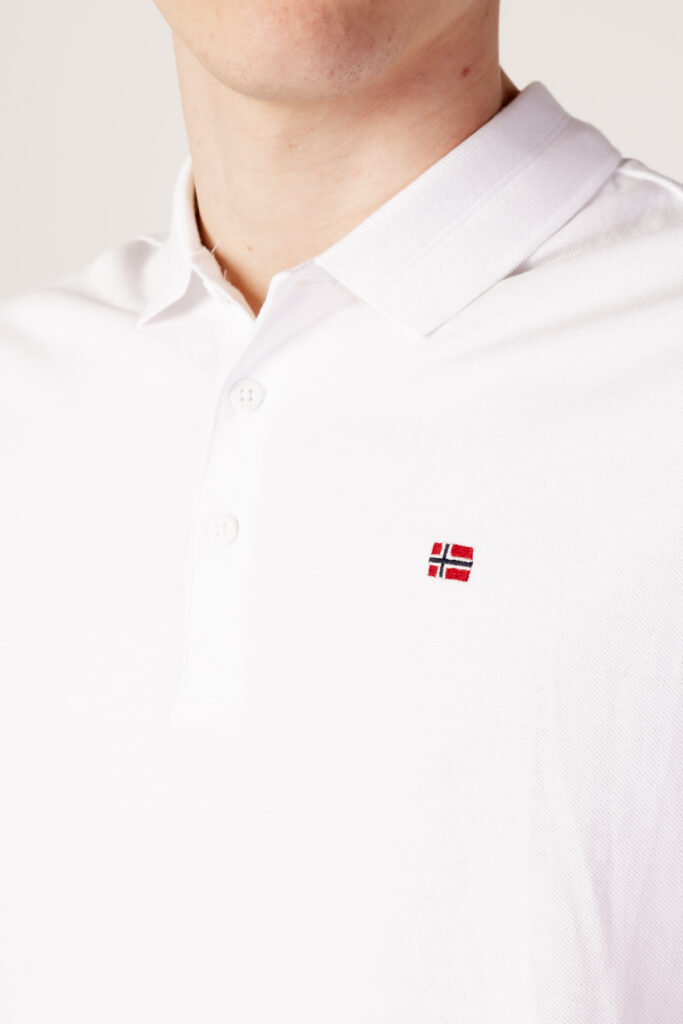 Polo manica corta Napapijri ealis ss sum Bianco