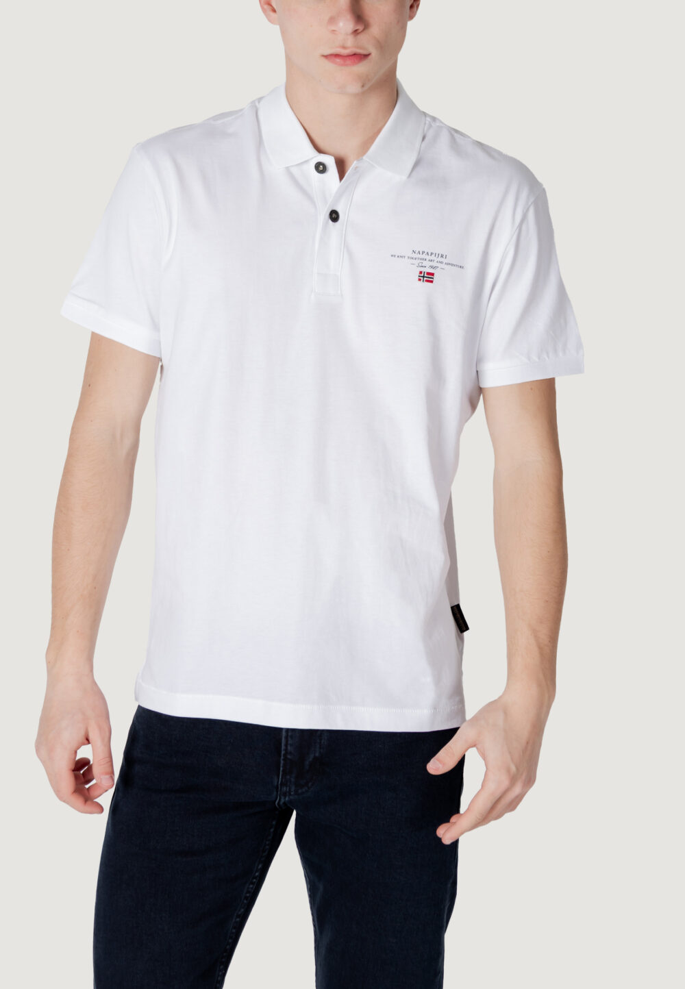 Polo manica corta Napapijri elbas jersey Bianco - Foto 1