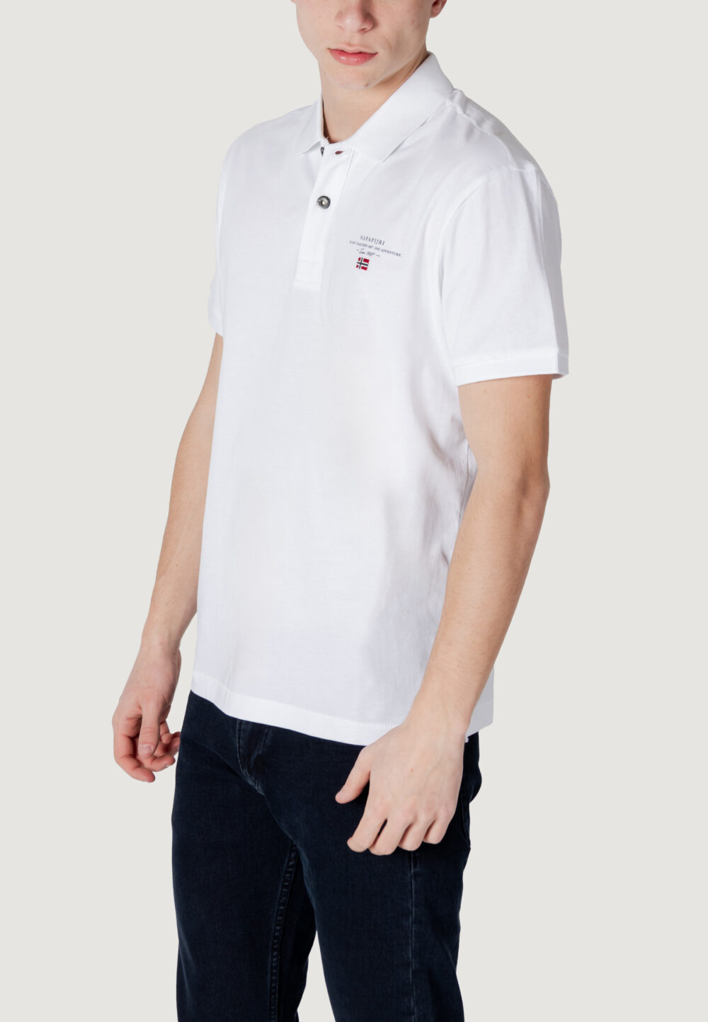Polo manica corta Napapijri elbas jersey Bianco - Foto 2