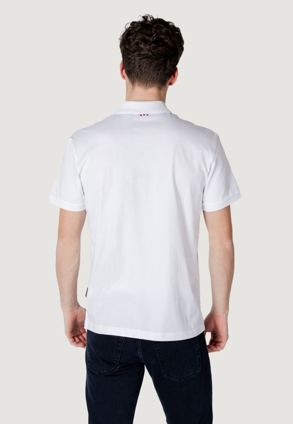 Polo manica corta Napapijri elbas jersey Bianco - Foto 4