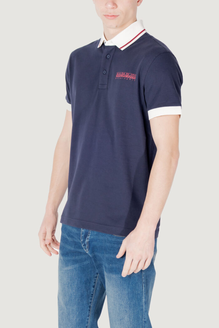 Polo manica corta Napapijri e- zeri Blu marine