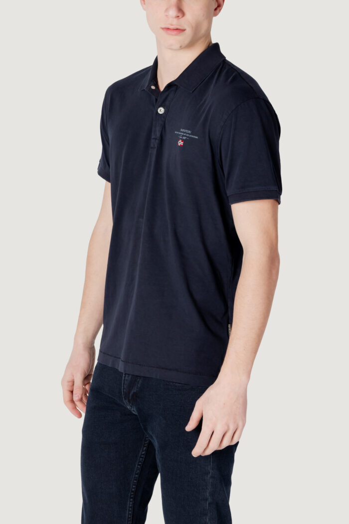 Polo manica corta Napapijri elbas jersey Blu marine