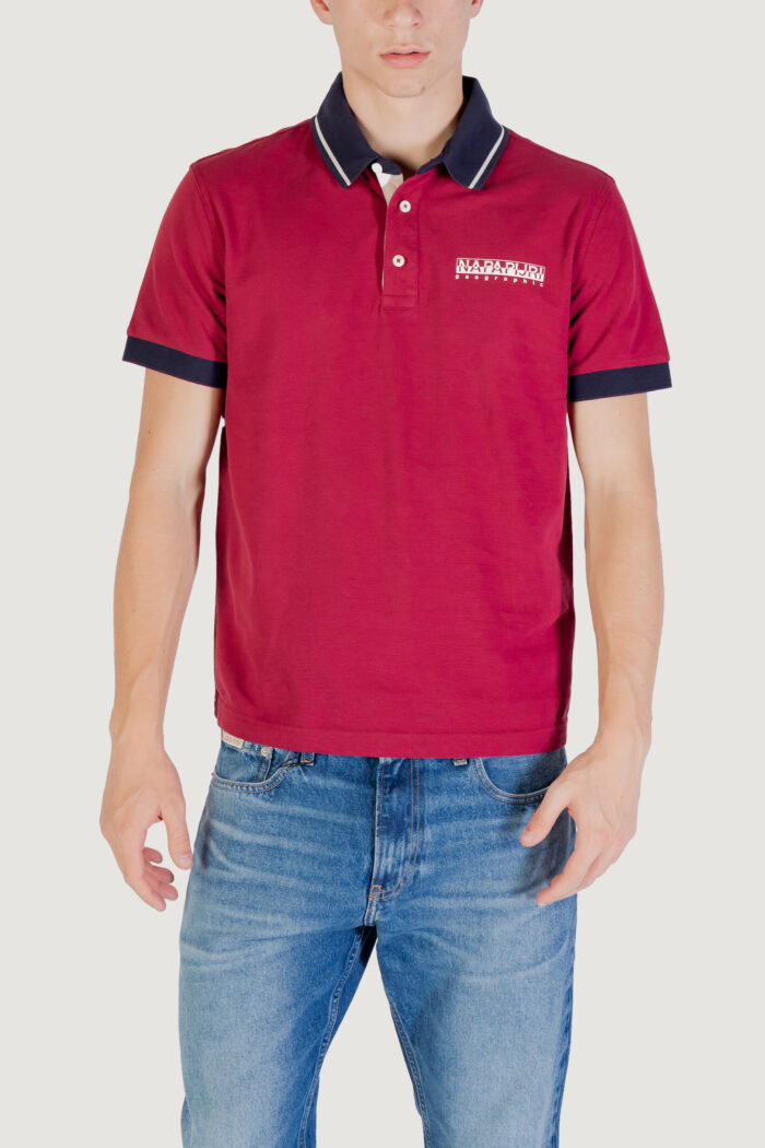 Polo manica corta Napapijri e- zeri Bordeaux