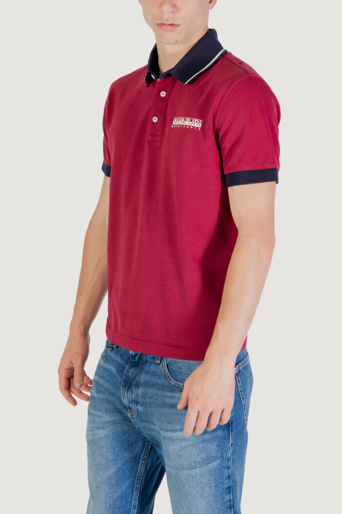 Polo manica corta Napapijri e- zeri Bordeaux