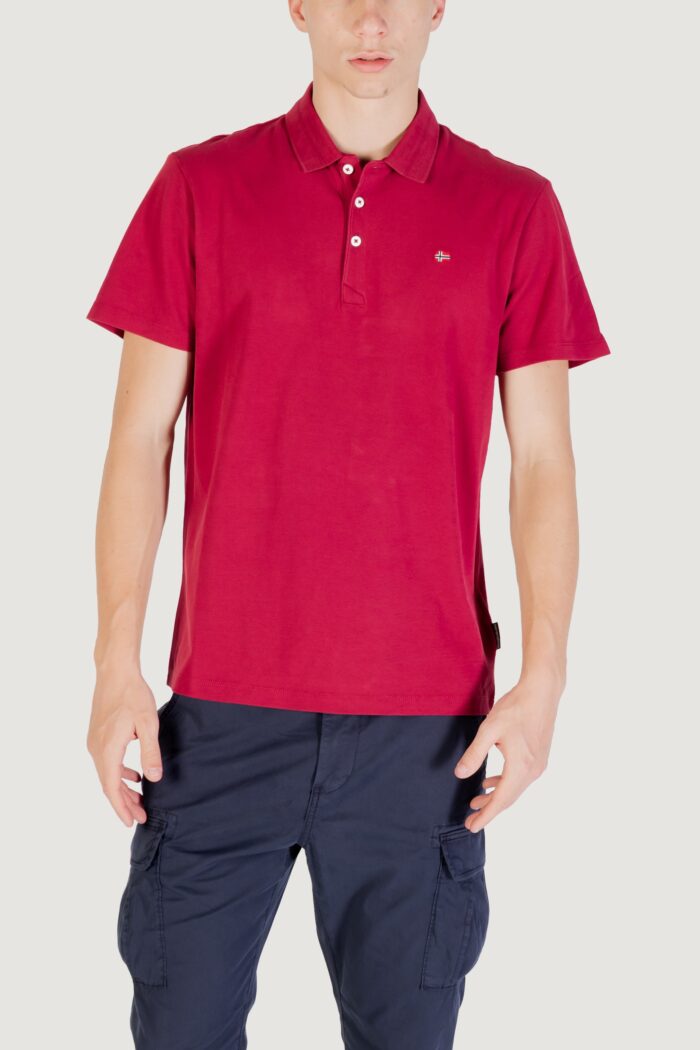 Polo manica corta Napapijri ealis ss sum Bordeaux