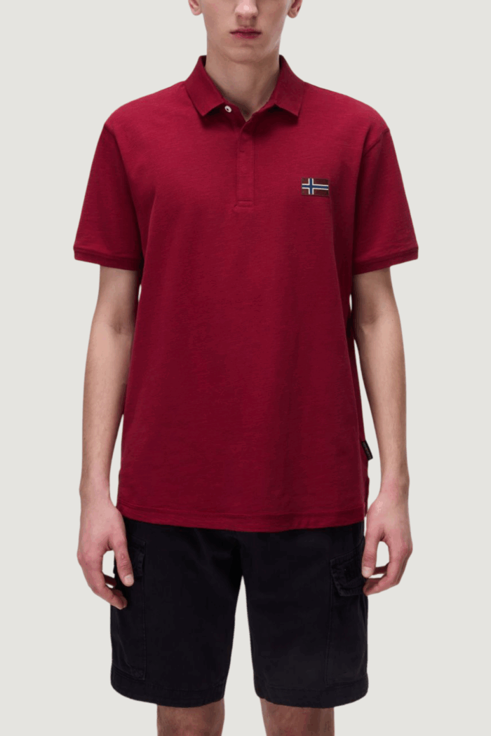Polo manica corta Napapijri ebea 2 Bordeaux