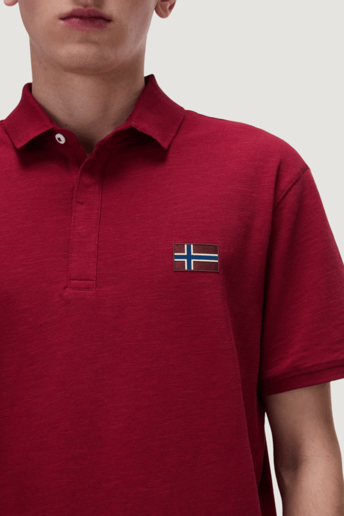 Polo manica corta Napapijri ebea 2 Bordeaux