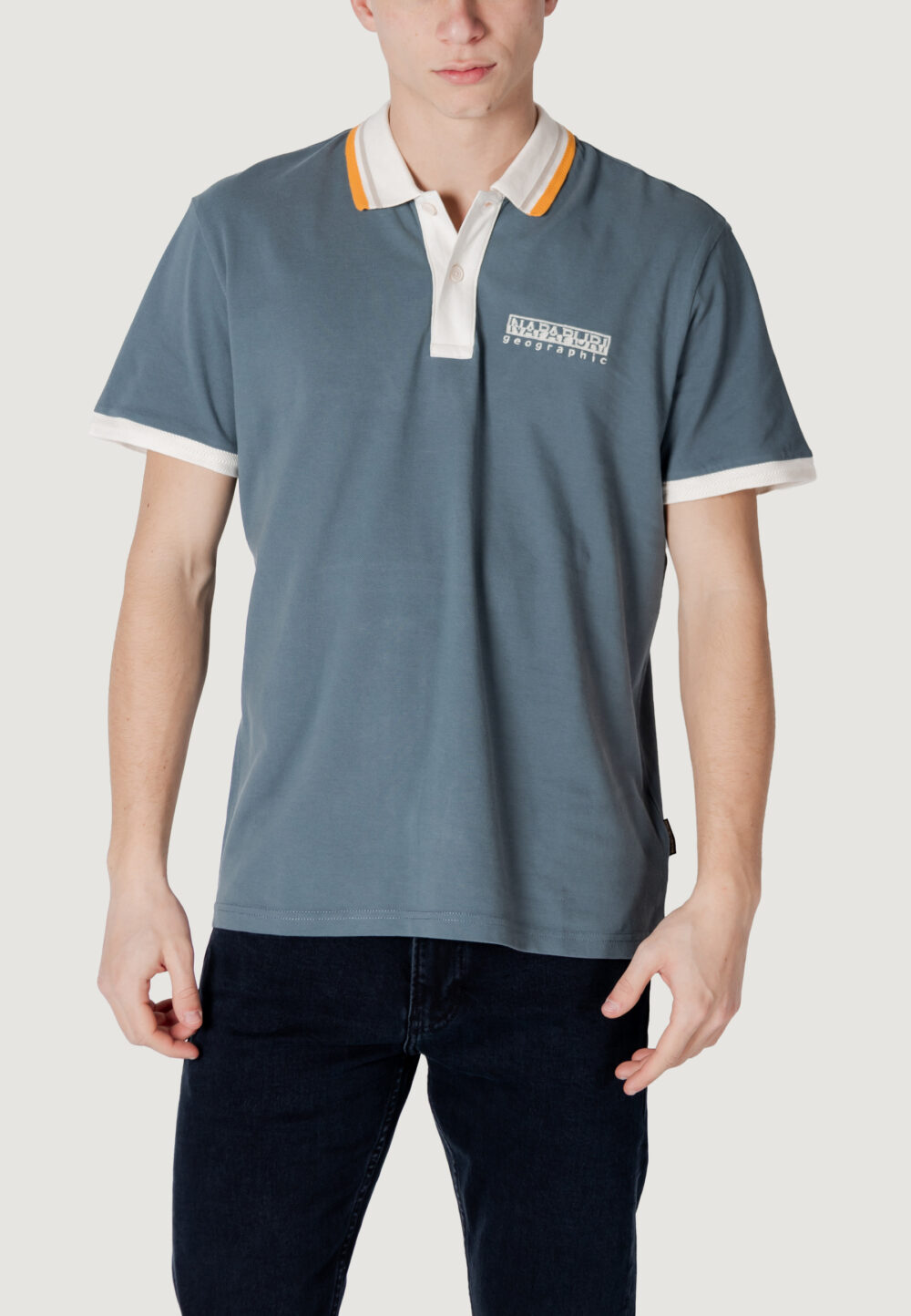 Polo manica corta Napapijri e-murlo ss Grigio Chiaro - Foto 1