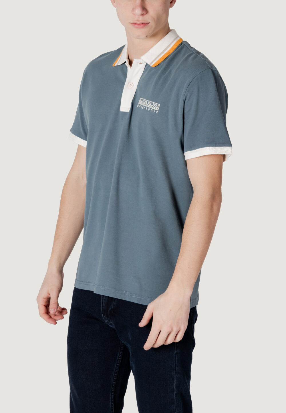 Polo manica corta Napapijri e-murlo ss Grigio Chiaro - Foto 2