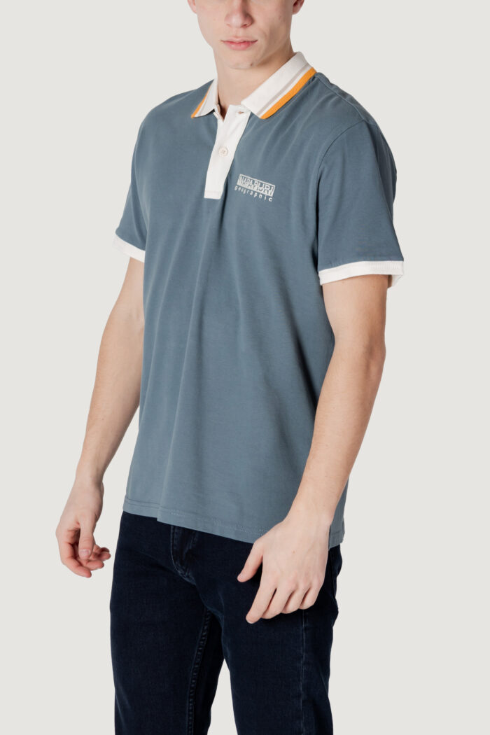 Polo manica corta Napapijri e-murlo ss Grigio Chiaro