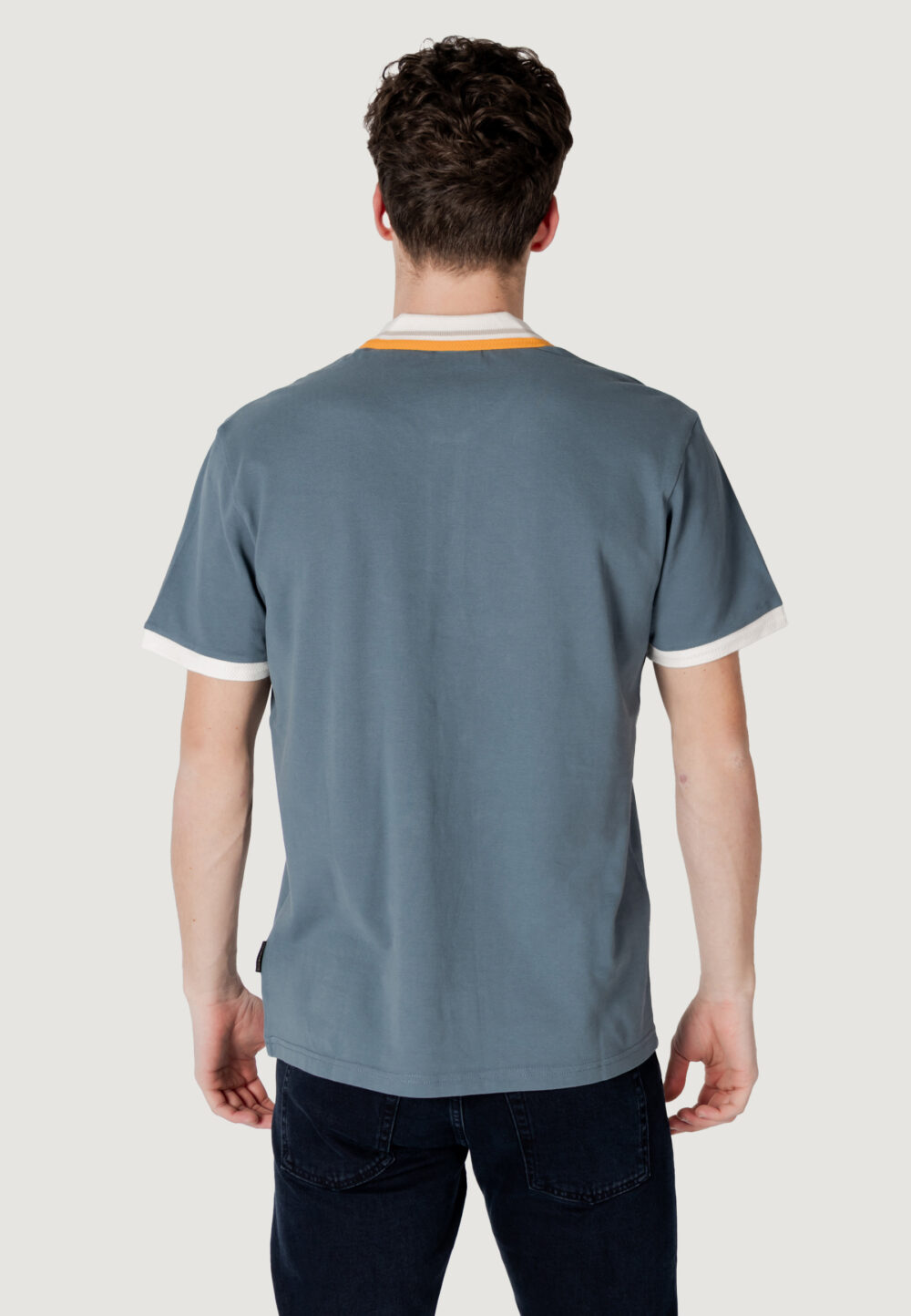 Polo manica corta Napapijri e-murlo ss Grigio Chiaro - Foto 4