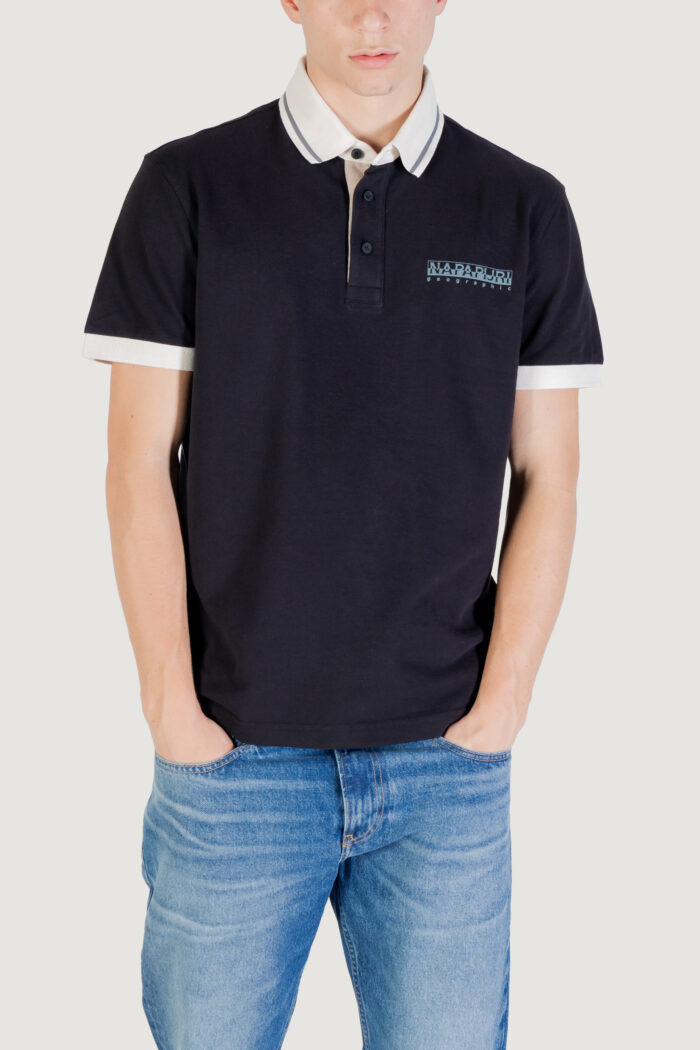 Polo manica corta Napapijri e- zeri Nero