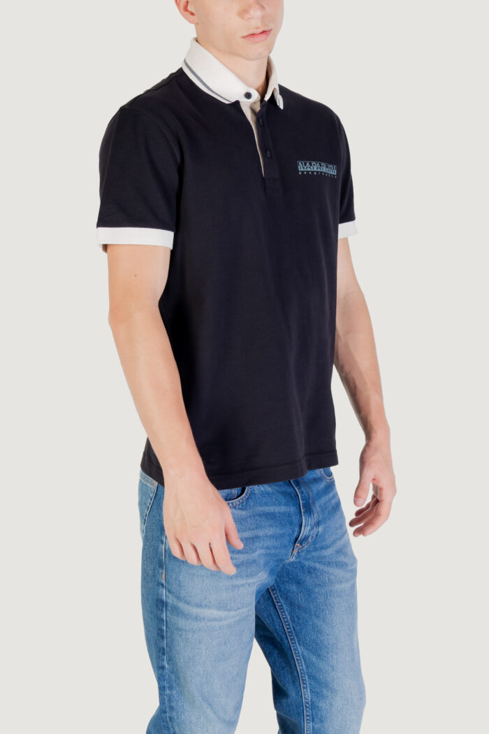 Polo manica corta Napapijri e- zeri Nero