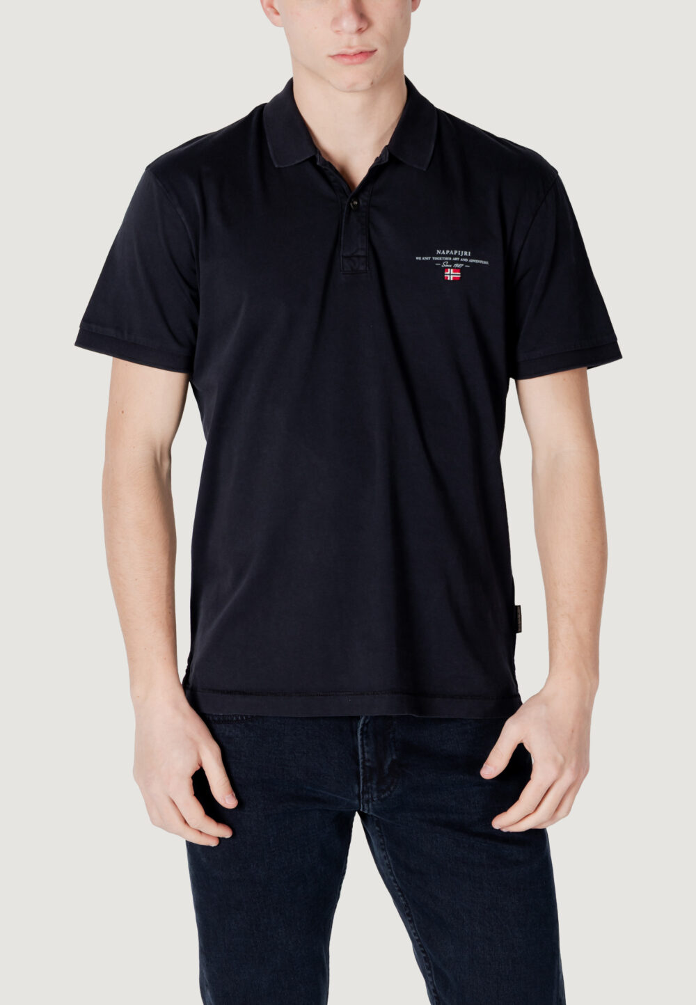 Polo manica corta Napapijri elbas jersey Nero - Foto 1