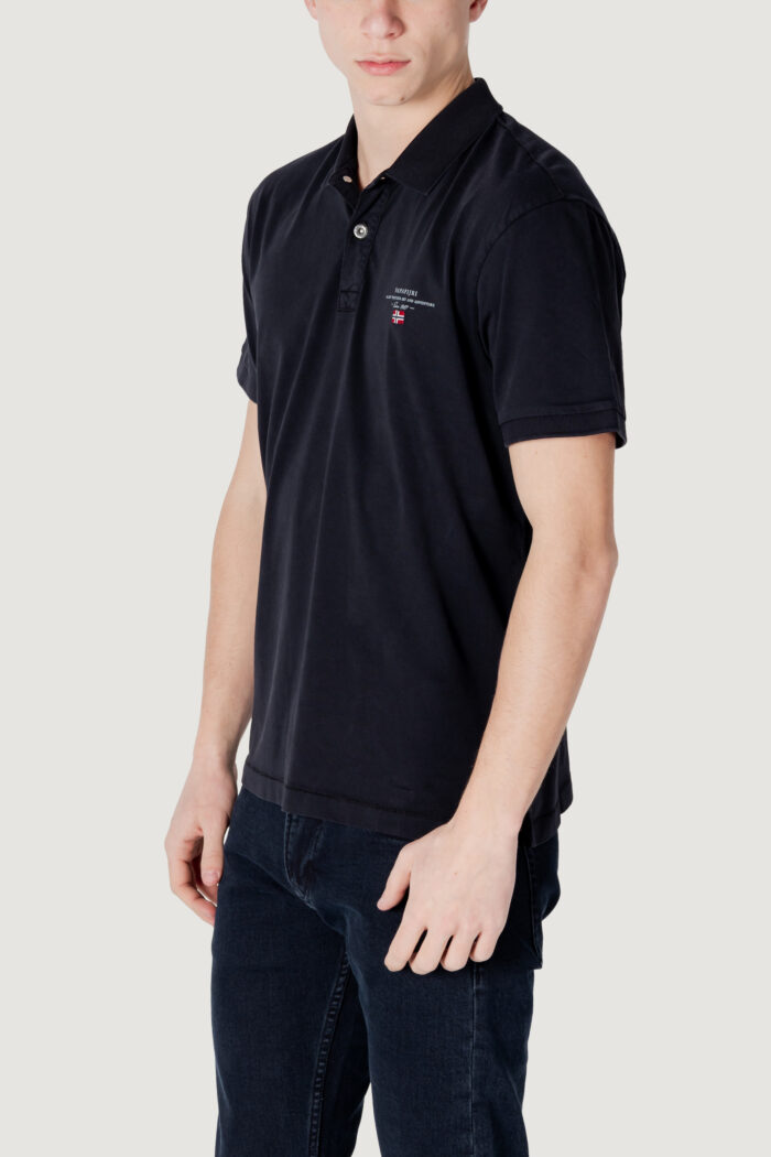 Polo manica corta Napapijri elbas jersey Nero