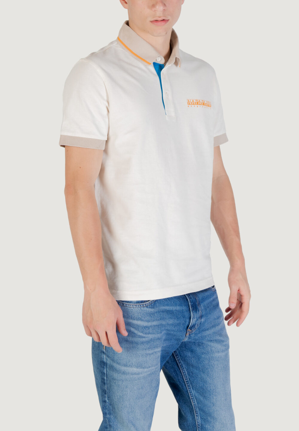 Polo manica corta Napapijri e- zeri Panna - Foto 3