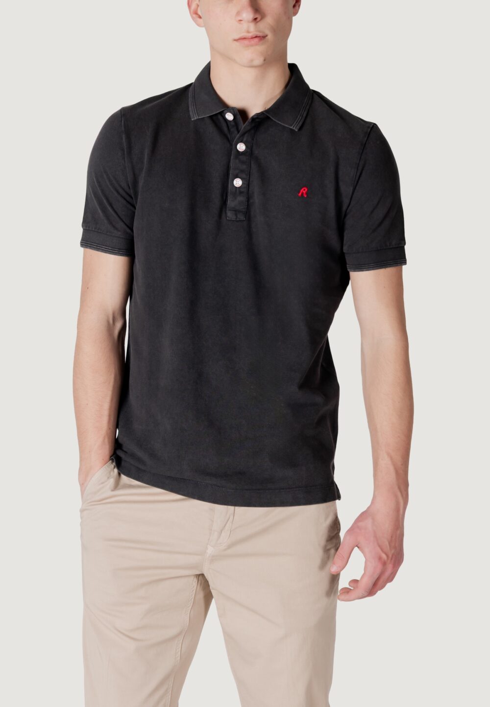 Polo manica corta Replay Nero - Foto 1