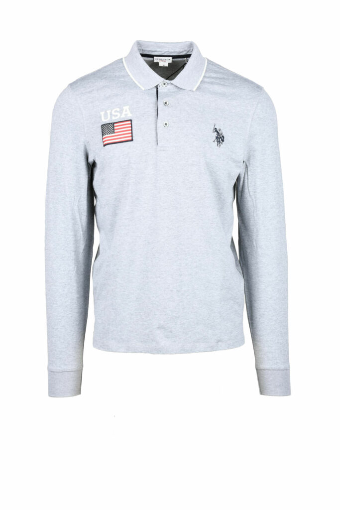 Polo manica corta USPOLO  Grigio Chiaro