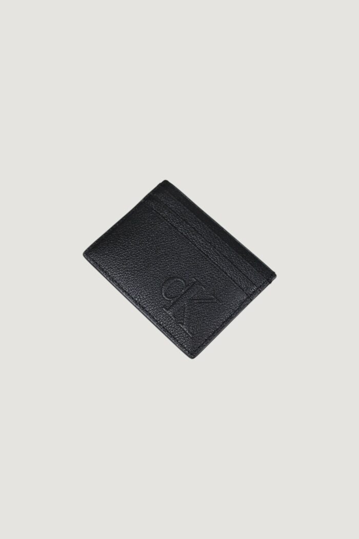 Portacarte Calvin Klein Jeans sculpted impression card case Nero