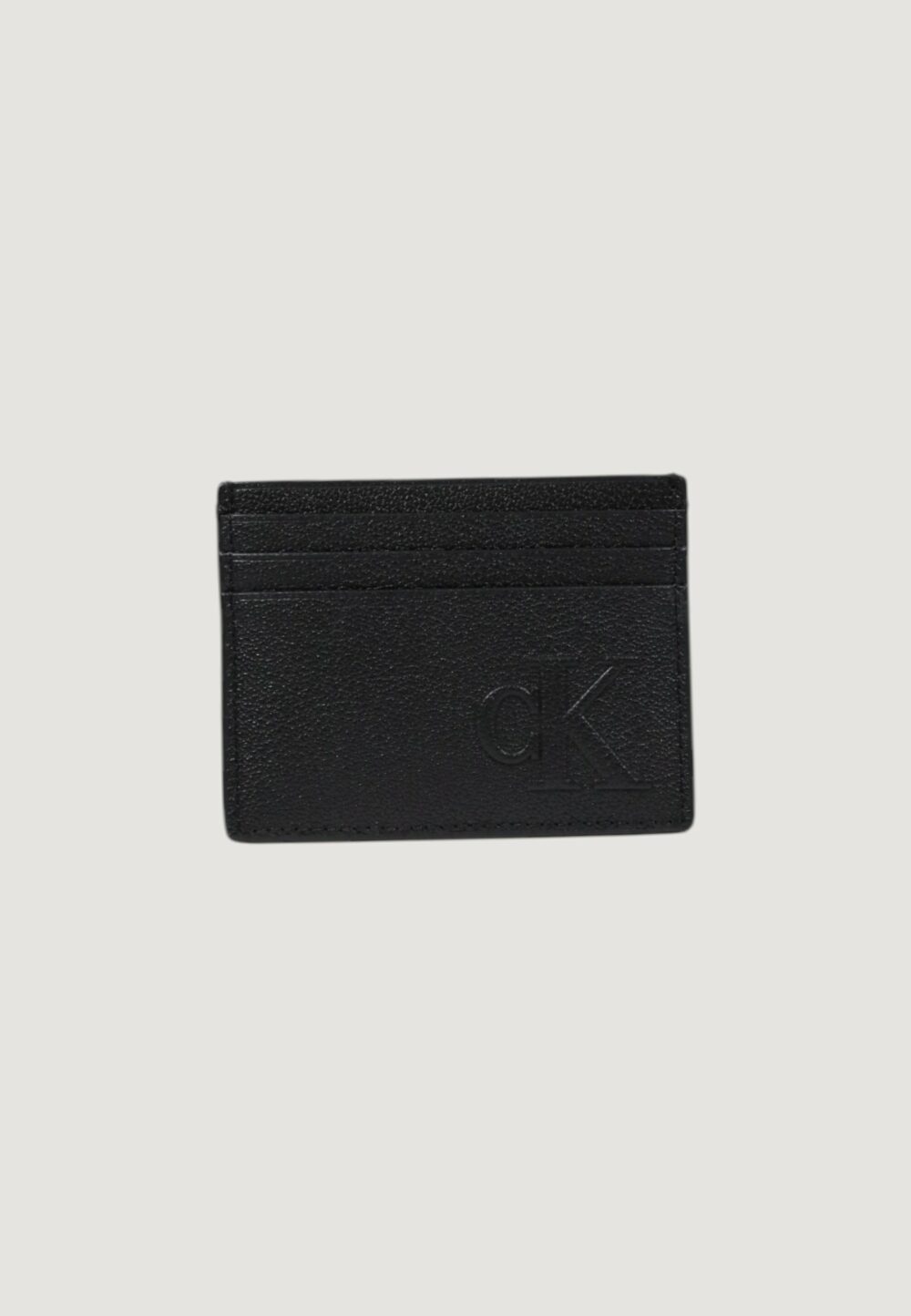 Portacarte Calvin Klein Jeans sculpted impression card case Nero - Foto 1