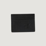 Portacarte Calvin Klein Jeans sculpted impression card case Nero - Foto 1