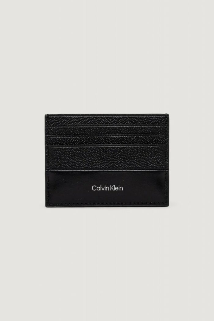 Portacarte Calvin Klein ck must cardholder 6cc Nero