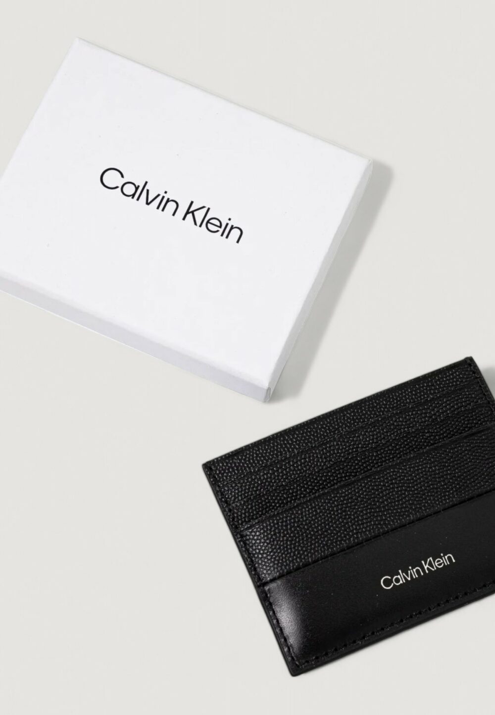 Portacarte Calvin Klein ck must cardholder 6cc Nero - Foto 3