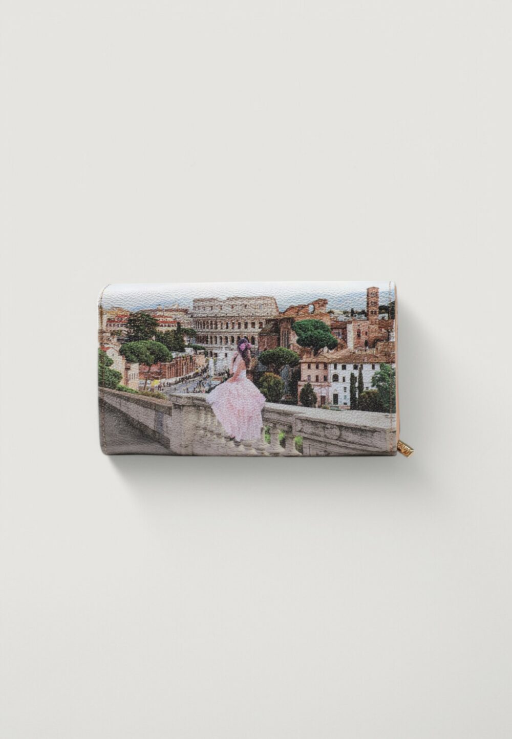 Portafoglio grande Y Not? Beige chiaro - Foto 2