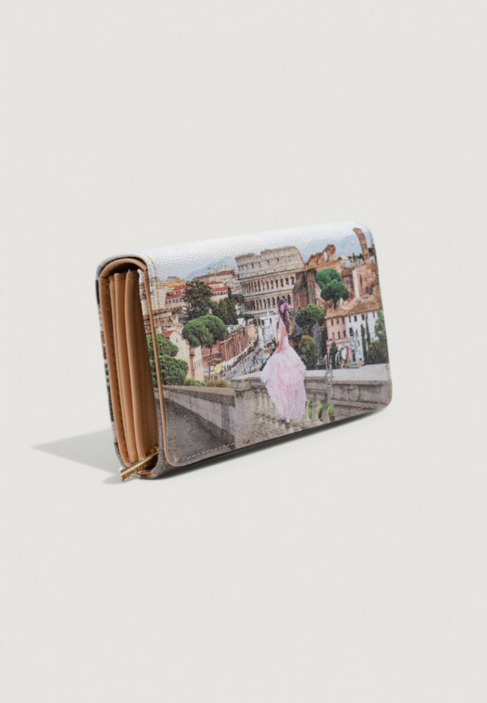 Portafoglio grande Y Not? Beige chiaro - Foto 3