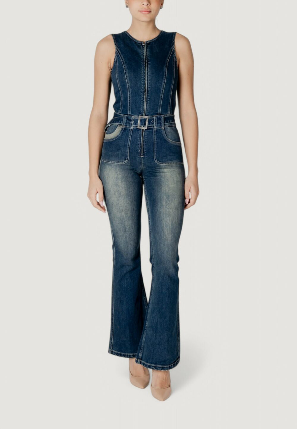 Salopette pantaloni Desigual denim_carrington Blue Denim Scuro - Foto 1