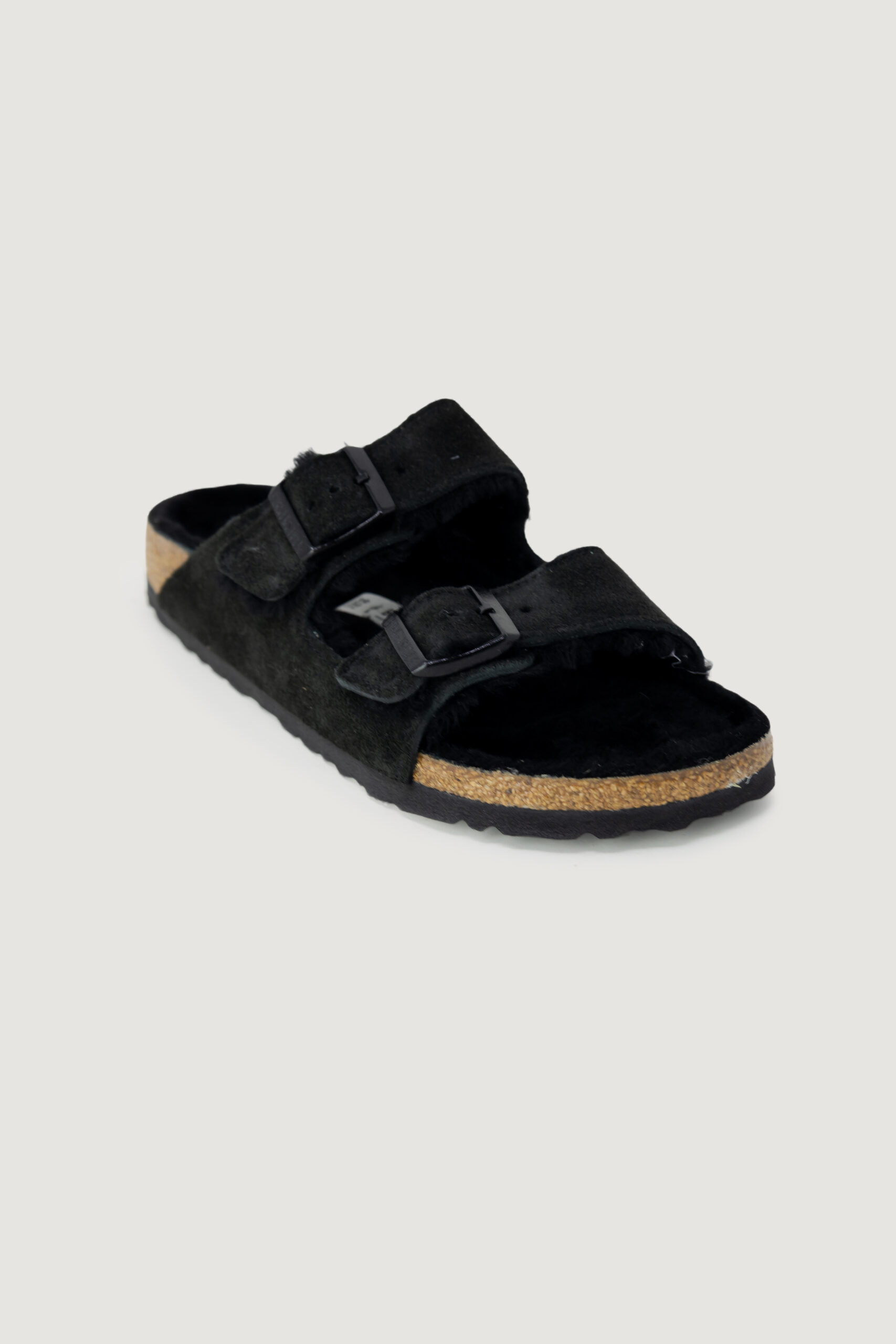 Sandali BIRKENSTOCK arizona shearling - imballo originale danneggiato - prodotto integro Nero - Foto 3