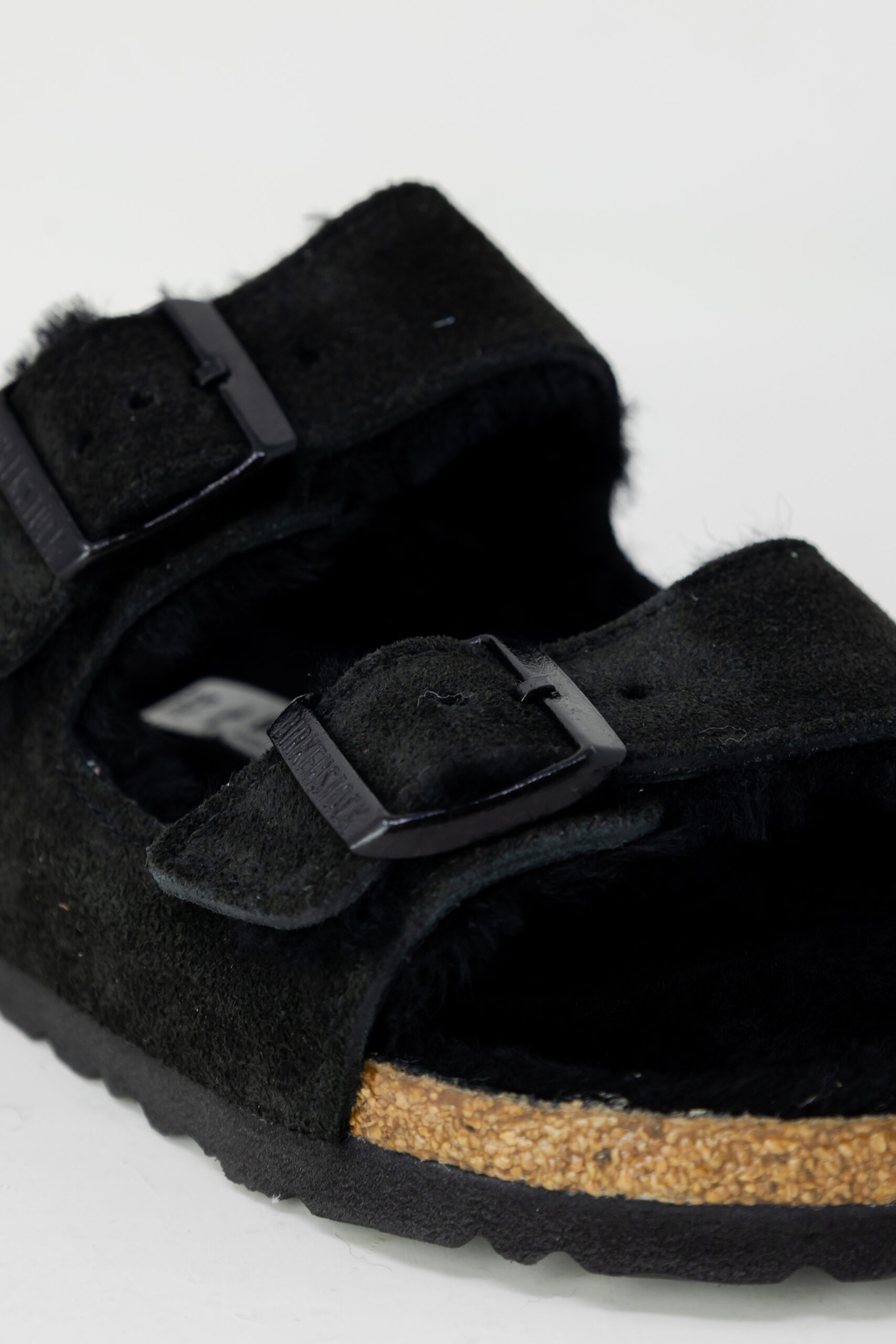 Sandali BIRKENSTOCK arizona shearling - imballo originale danneggiato - prodotto integro Nero - Foto 4