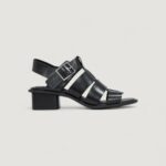 Sandali Calvin Klein Jeans heel square mg buckle Nero - Foto 1