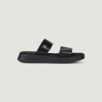 Sandali Calvin Klein Jeans sandal slide double Nero - Foto 1