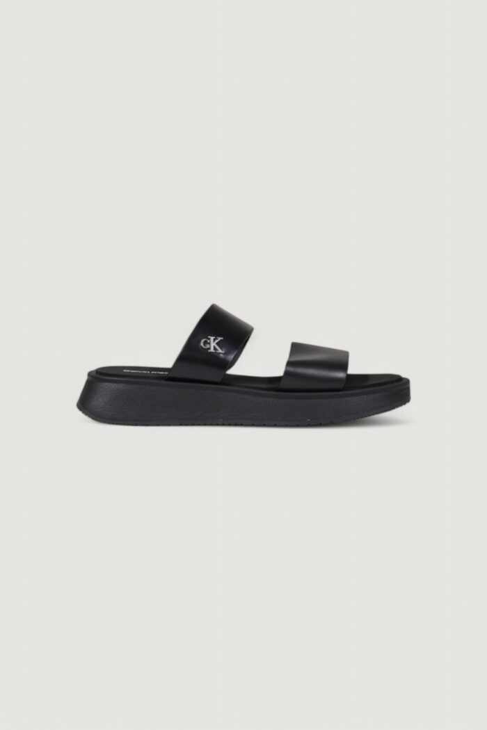 Sandali Calvin Klein Jeans sandal slide double Nero