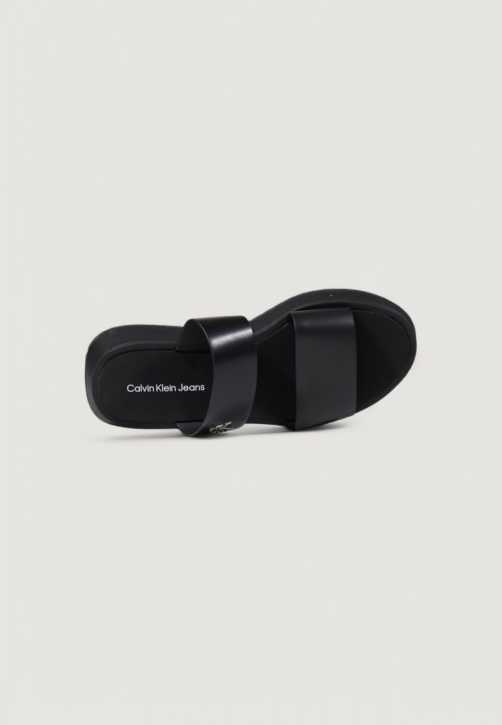 Sandali Calvin Klein Jeans sandal slide double Nero - Foto 5