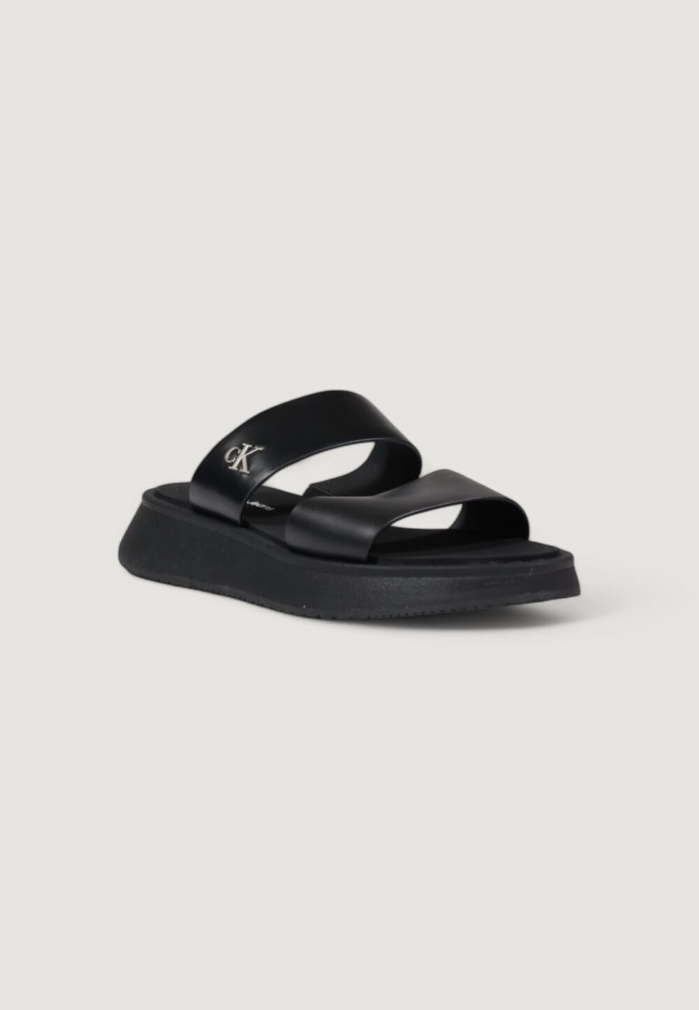 Sandali Calvin Klein Jeans sandal slide double Nero - Foto 2