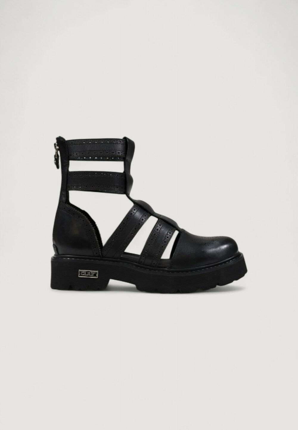Sandali Cult slash 4441 mid w leat/perf. leat. Nero - Foto 1
