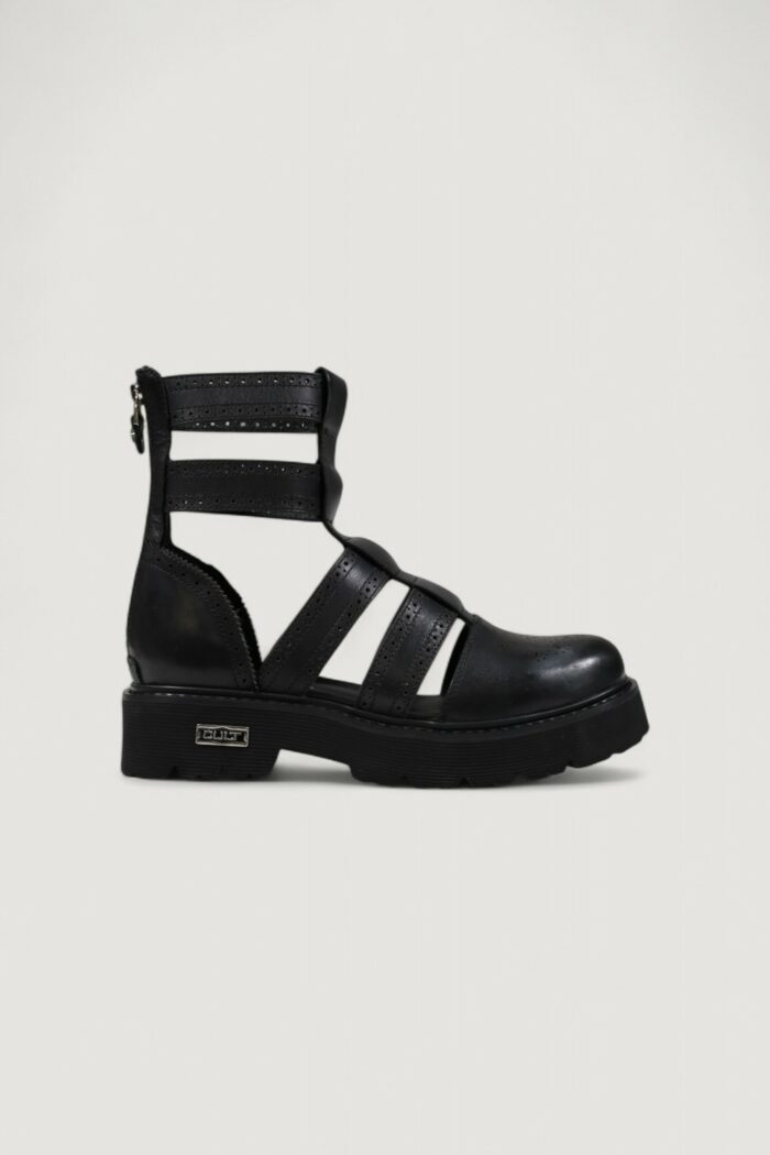 Sandali Cult slash 4441 mid w leat/perf. leat. Nero