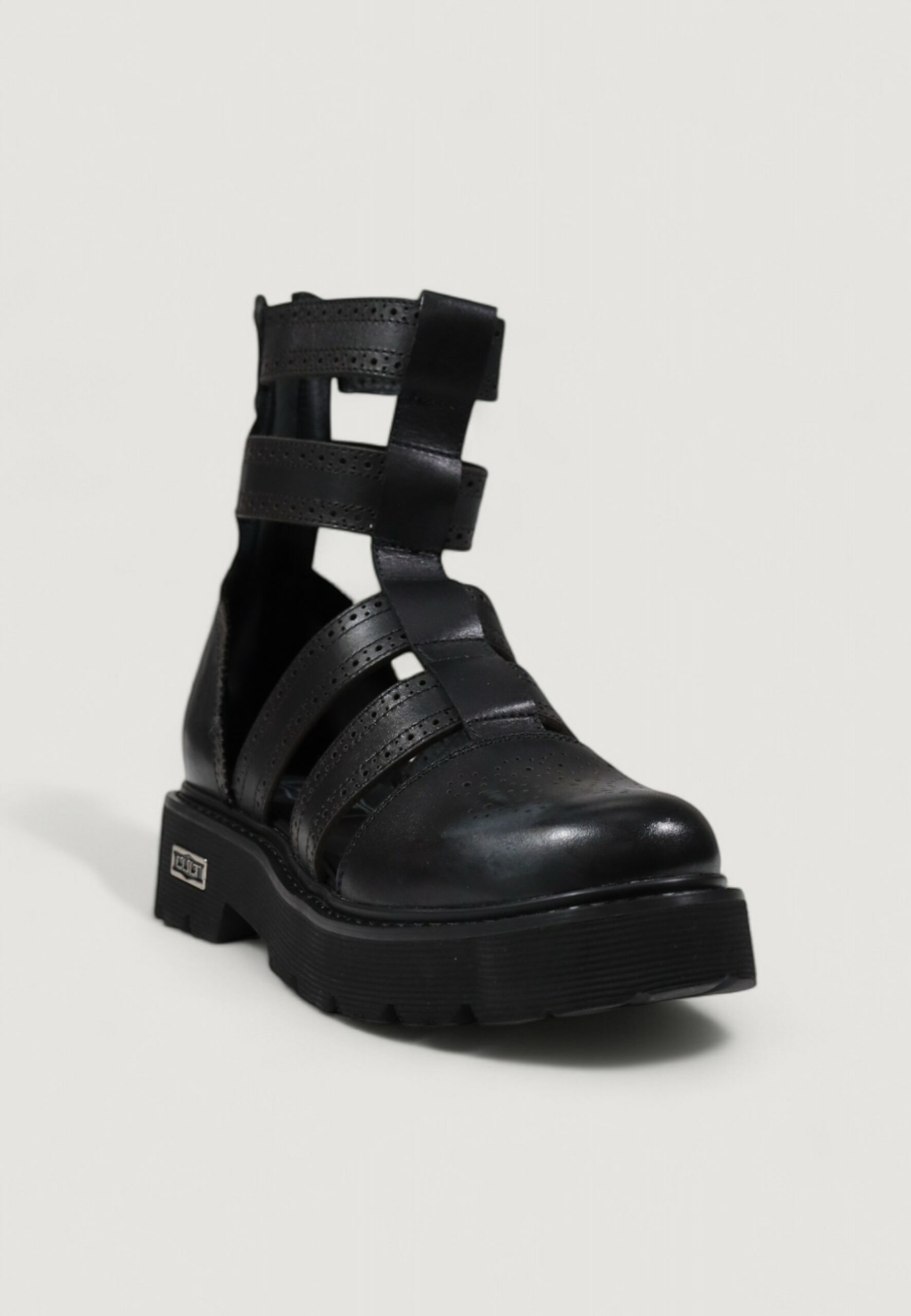 Sandali Cult slash 4441 mid w leat/perf. leat. Nero - Foto 3